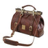 Monalisa - Doctor gladstone leather bag with front straps